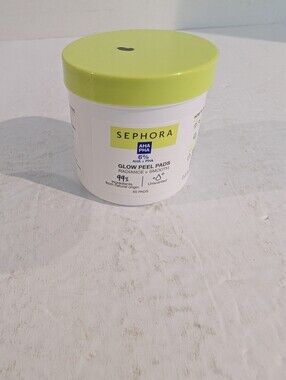 Sephora AHA+PHA Glow Peel Pads Jar Of 65 Exfoliating Pads